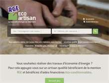 Tablet Screenshot of eco-artisan.net